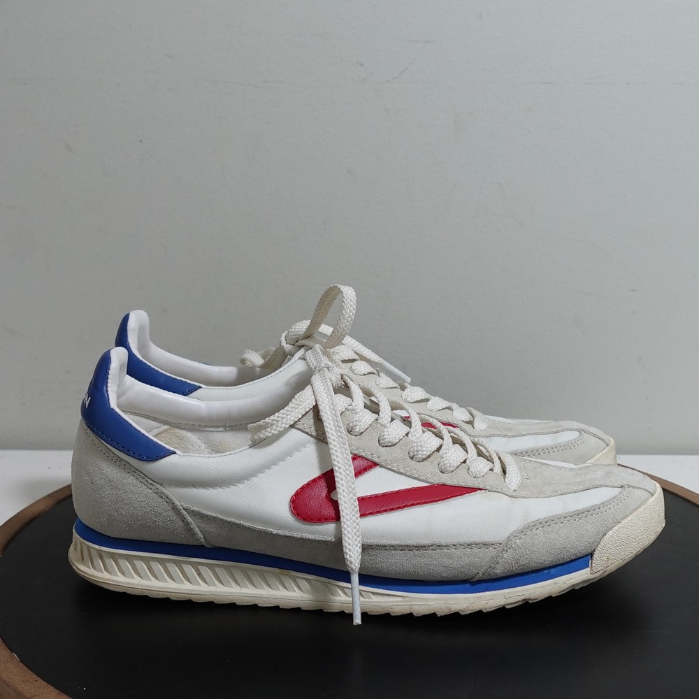 Tretorn Rawlins 3 Sneakers Women 9 White Red Blue Retro Runner Casual‎ Shoes